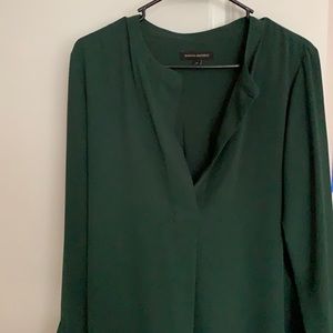 Banana Republic Emerald Green Blouse Size M